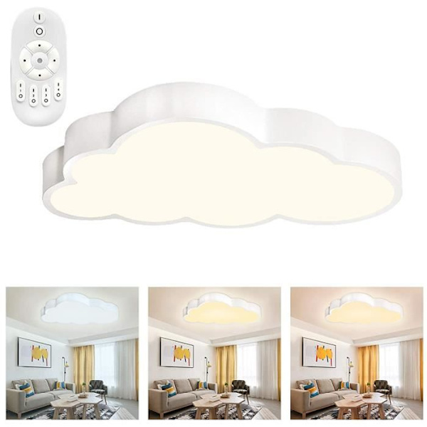 Clouds Ceiling Light - UISEBRT - 48W LED - Dimbar - Fjärrkontroll - Modern Nursery Lamp