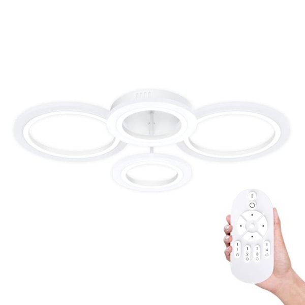 LED-taklampa - UISEBRT - 60W - Dimmbar - Fjärrkontroll - Modern design