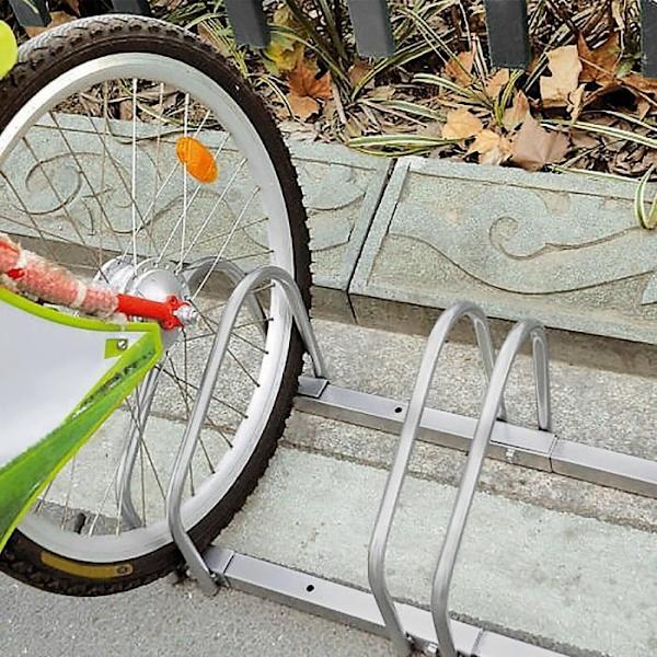 Golvställ Cykelställ för 2 cyklar - UISEBRT - Cykelställ med säkert grepp för hjul