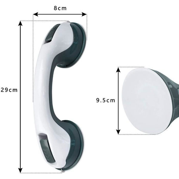 Sugrör med sugkopp - UISEBRT - För Dusch - Vit - Höjd 29 cm