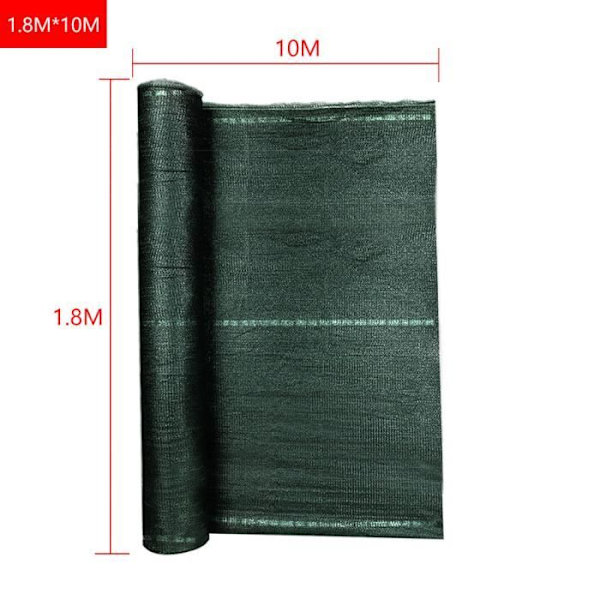 Solskydd - UISEBRT - 1,8x10m - 100% HDPE 150g/m² - Skuggning 85% - Grön Grön