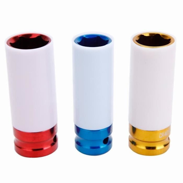 Åtdragningshylsor - UISEBRT - Set med 3 - 17 mm, 19 mm, 21 mm - Kromvanadinlegering - Fälgskydd