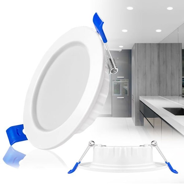 LED Inbyggnadsdownlights - UISEBRT - 20x - 9W - IP44 - Kall Vit - Modern Design