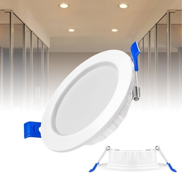 Spotar med inbyggd LED - UISEBRT - 20x - 9W - IP44 - Varmvit - Modern design Vit varmt