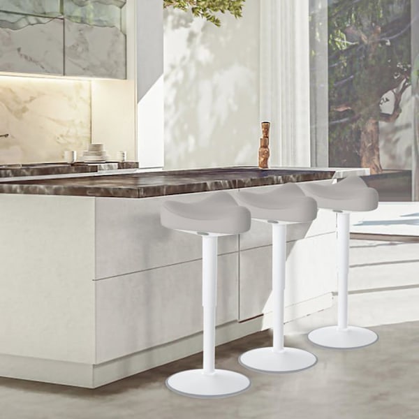 UISEBRT Ergonomisk Justerbar Höjd 57-82cm Kontorspall med Vippande Effekter för Hem och Kontor, Grå