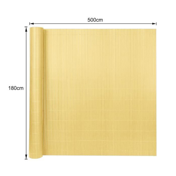 UISEBRT PVC skyddsmatta för balkong trädgård och terrass 120x500cm Bambu Färg Visuellt skydd staket mot vind