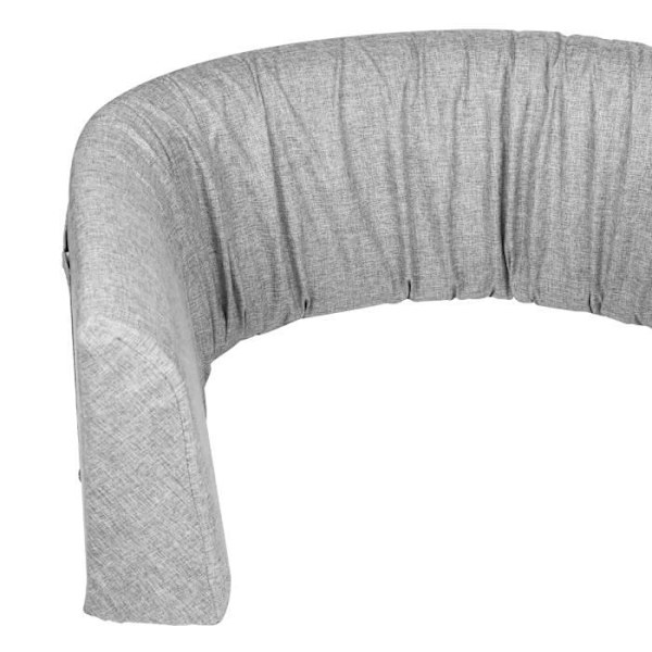 UISEBRT 180 cm Deformerbart Softpack Barnsäkerhetsstängsel, höjdjusterbart och hopfällbart sängkantskydd