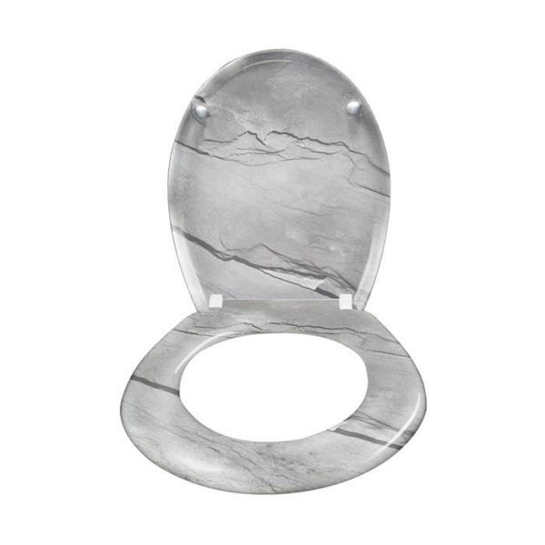 Toalettsits - UISEBRT - Marmor - Duroplast - Fallbroms - Universal Marmor