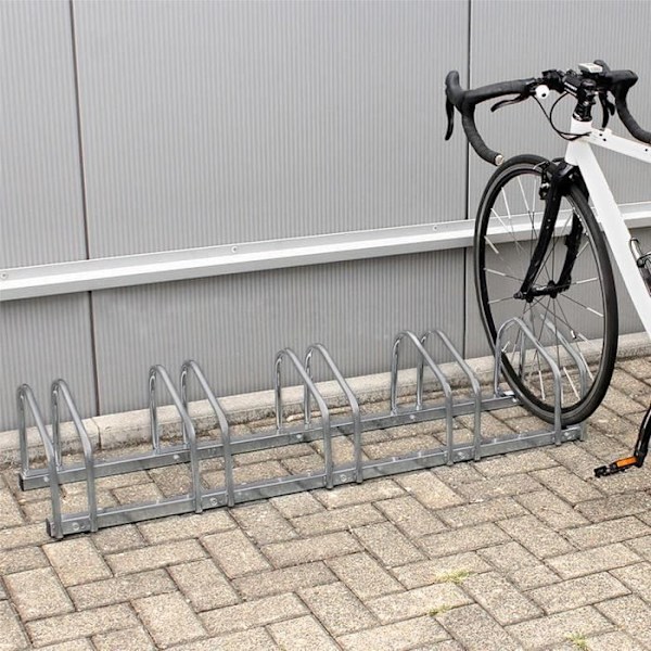 UISEBRT Golvställ Cykelställ - Cykelstöd - 4 cyklar - Spara utrymme i garaget