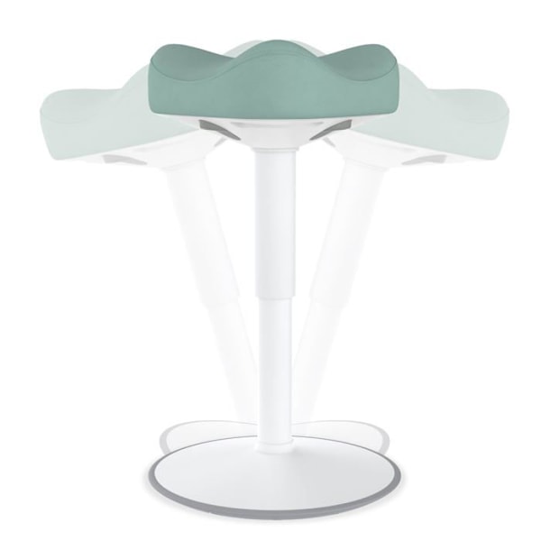UISEBRT Sittande Ergonomisk Stol Justerbar i Höjd 57-82cm Kontorsstol med Gungfunktion för Hem och Kontor, Grön