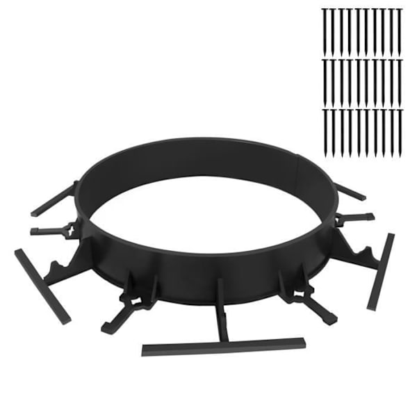 Gräskanter - UISEBRT - 12-pack - Flexibla - 100x7.2cm - Svart Svart