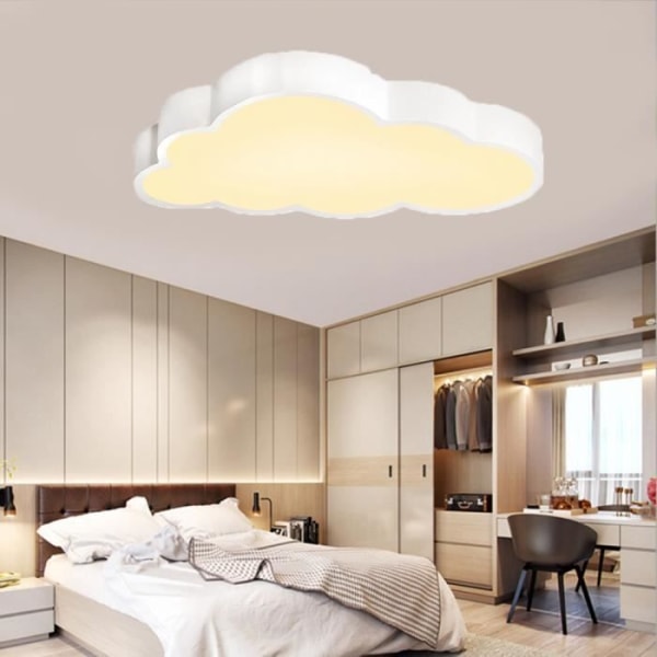 UISERBT 48W LED-takljus Moln Taklampa Dimbar med fjärrkontroll Cloud Nursery Lamp Modern Nursery Lamp