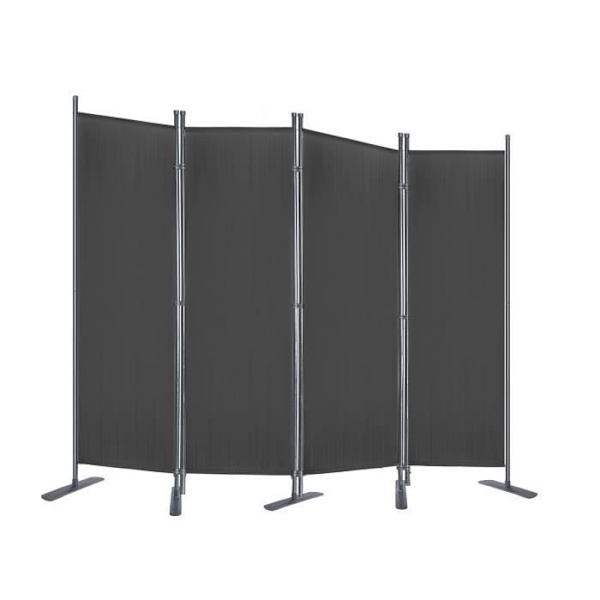UISEBRT 225 x 180 cm Skärm, Visuellt skydd 4 delar Oberoende partition (Antracit)