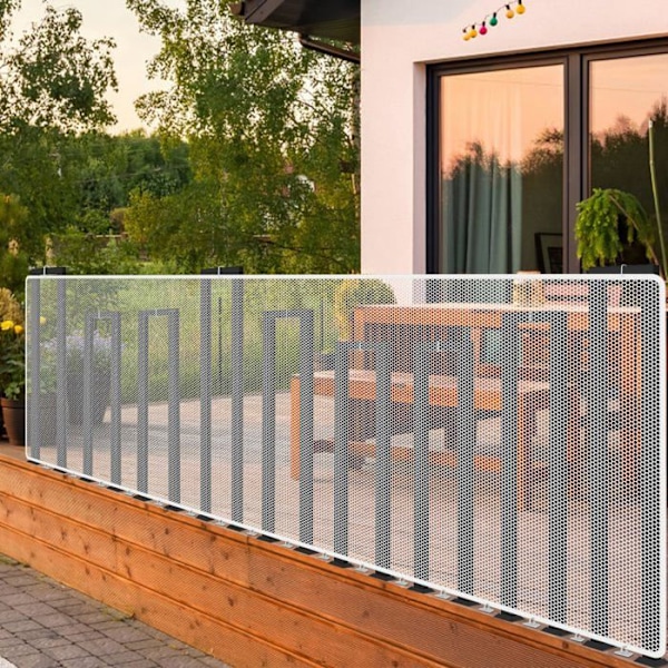 Skyddsnät - UISEBRT - 600x91cm - Svart/Vit - Polyester - Trappsäkerhet svart vit