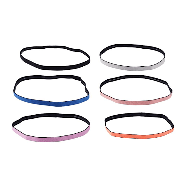 Sportpannband Yoga Fitness Löpning Svettabsorberande Pannband grey onesize