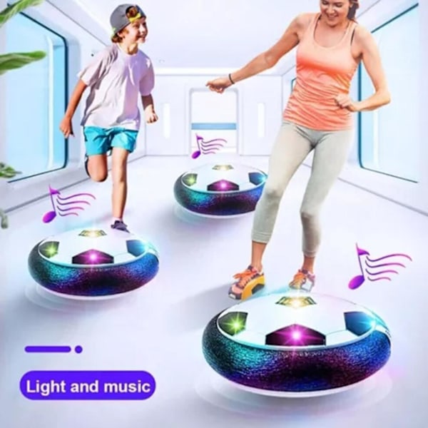 Inomhus Hover Fotboll Kudde LED Flytande Fotboll Disc Pojkar Spel Leksak Gåva light one-size