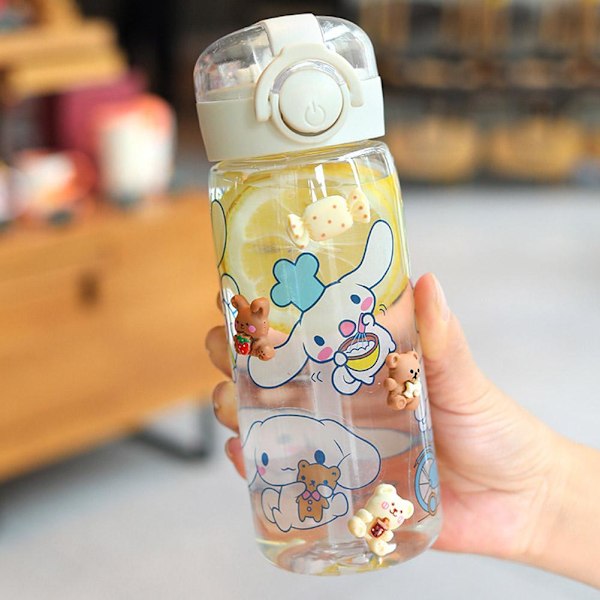Kuromi Melody Vattenflaska Y2k 400ml Cinnamoroll Vattendekor Rumstillbehör Flaska Mugg Kawaii G3j3 blue 400ml