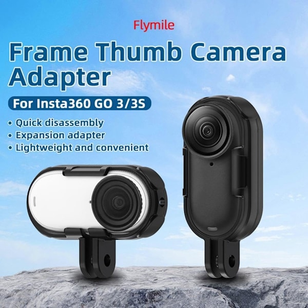 YUYQAQ för insta360 Go 3 Go3s Tillbehör Ram + 1/4 Tripod Adapter Fäste Lång 360 Skruv För Insta Go3 Z7p7 Hölje