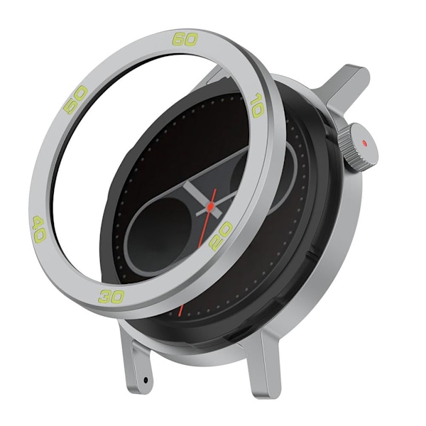 Bezel Styling Kompatibel med CMF by Nothing Watch Pro 2, Ersättningsram, Reptålig, Rostfritt Stål Skydd, Kompatibel grey red For CMF Watch Pro2