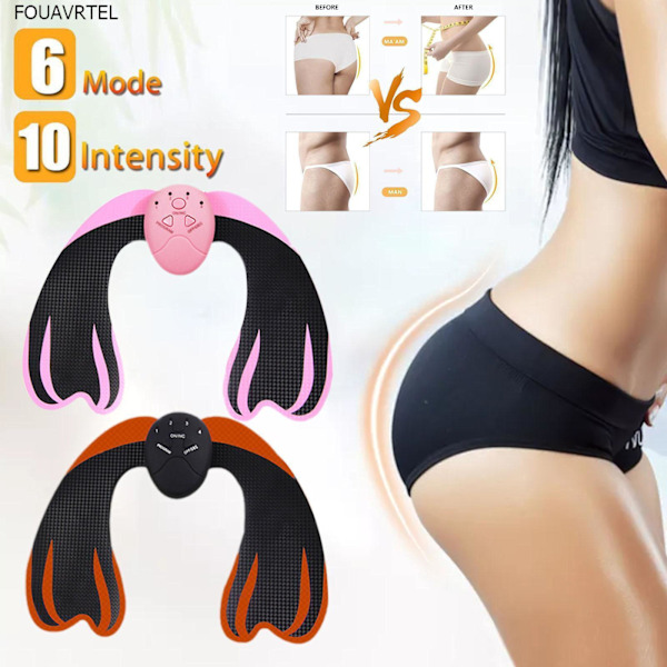 6 Lägen Höfttränare Muskelstimulator Massage Maskin Abs Fitness Butt Lift X9C orange One-size