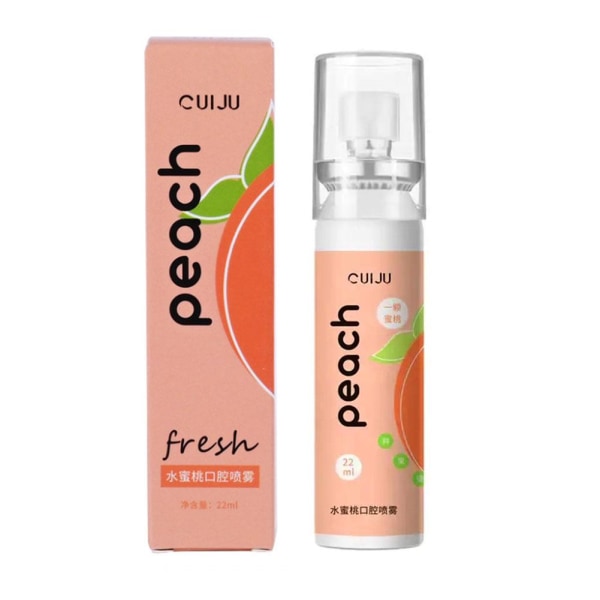 Fresh Breath Freshener Oral Spray Deodorant Litchi Peach Flavor oranges one size