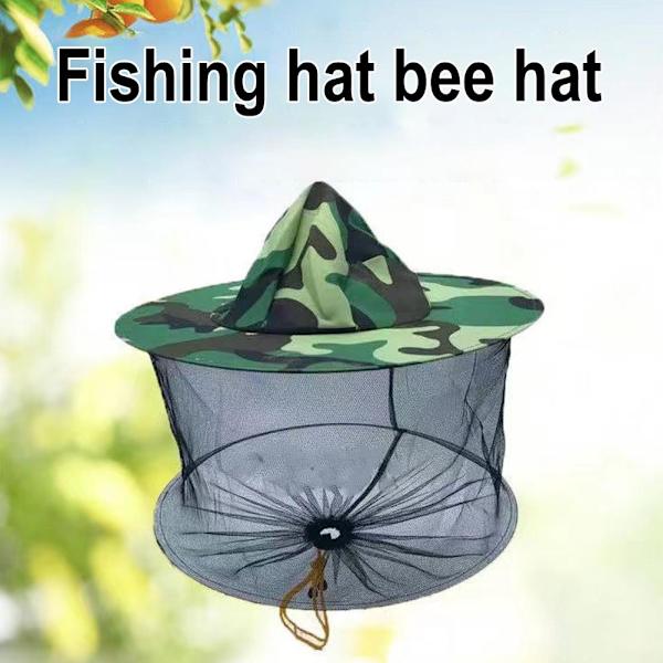 Mygg Huvud Ansikte Nät Hatt Bi Insekt Bugg Skydd Dold Mesh Fiske Ca U7Z5 A 1SIZE