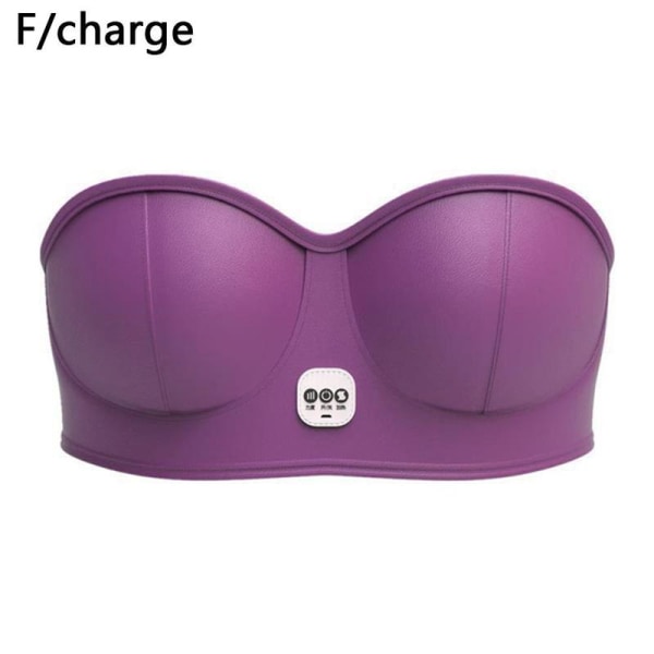 Electric Breast Massage BH Vibration Chest Massager Growth Enha purple 1set
