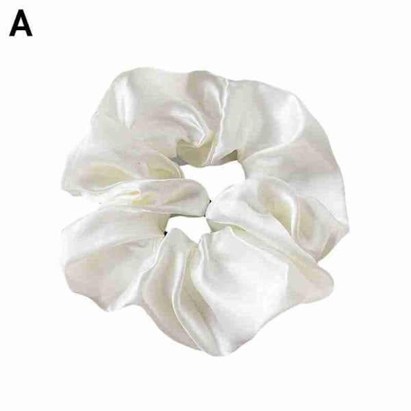 Ins Lolita Spets Scrunchies Blomma Temperament Hårband Stor La whiteA One-size