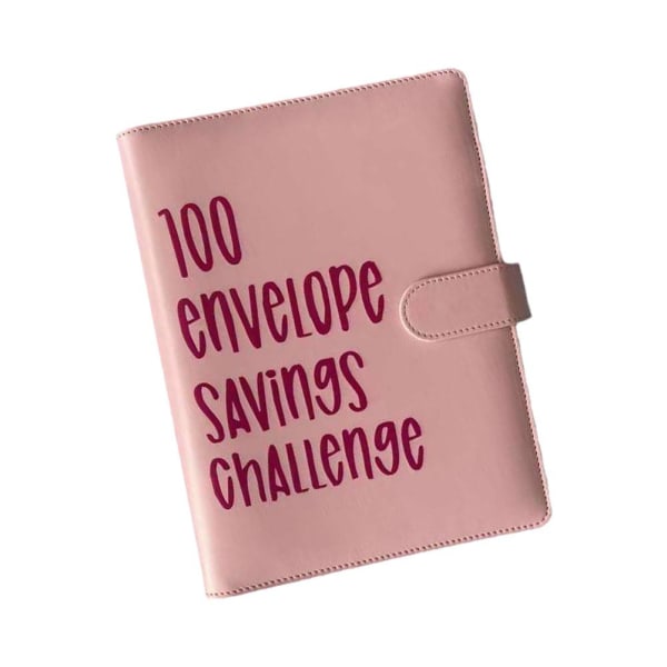 100 kuvert utmaningspärm Enkelt och roligt sätt att spara $5 050 sa purple A5