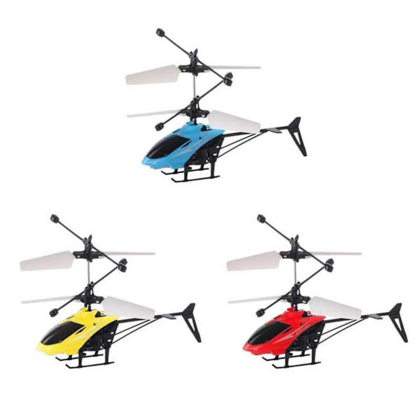 【Finns i lager】Fjärrkontroll Induktionshelikopter Induktionsflygplan Flygande Dubbellägesfjädring W9M8 red remote control