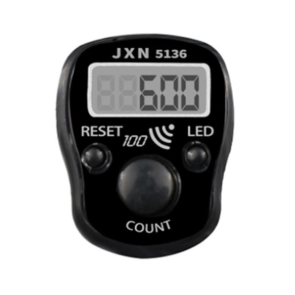 1x Digital Tasbih LED-display Pip-ljud Handräknare Dörr Finger Sembahyang Doorgift Digital Z9H0 black onesize