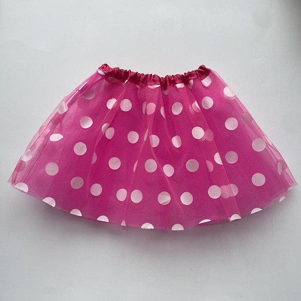 Barnkjol, tyllkjol, barn, raggkjol, meshkjol. Red 1pcs