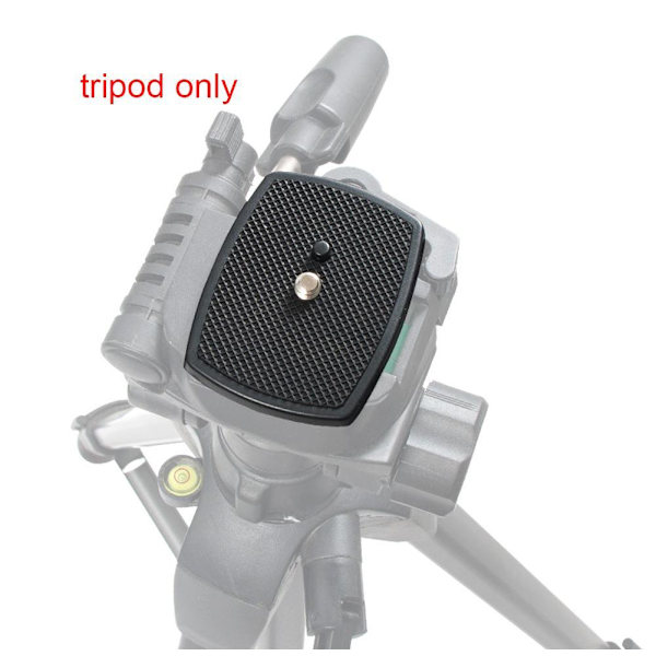 Stativ Snabbkopplingsplatta Skruv Adapter Fäste Huvud För Digitalkamera DSLR SLR◁ black3 One-size
