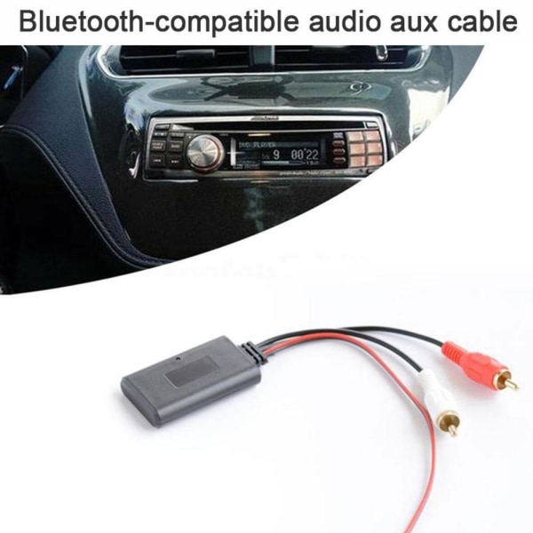 Bluetooth AUX Mottagare Modul 2 RCA Kabel Adapter Bilradio Ster
