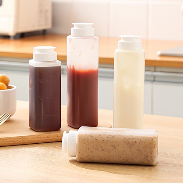200/300ML Krydda Klämflaska Kök Ketchup Senap Flaska вσ E4T7 D V5Q4 S 200ML