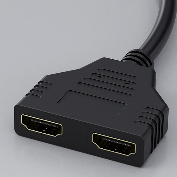 1*HDMI-kabel 1080P HDMI Splitter Port Hane till 1 Hona 2 Ut Adapter HDMI H-AU-