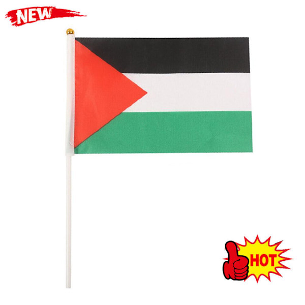 14*21cm Palestinsk Flagga Handviftande Flagga Liten Flagga Gaza Stöd Gratis Z5Y6 P N5M6 1pcsA multicolor 3pcs