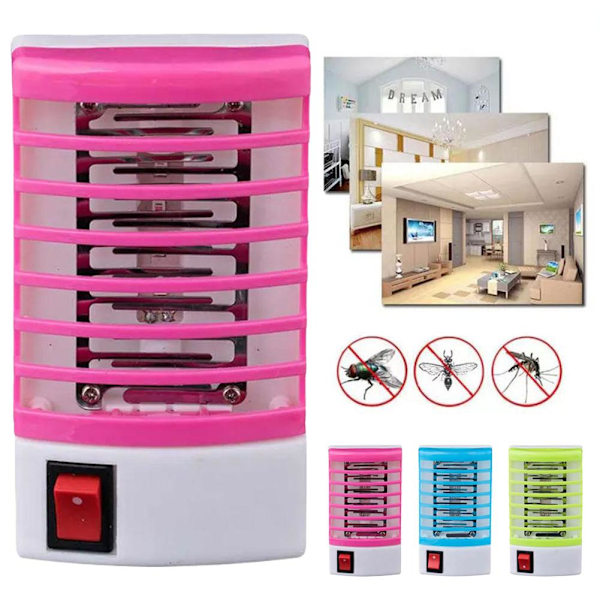 LED Myggdödarlampa Miljövänlig Hem Multifunktionell Myggavvisare A1M2 pink 1pcs