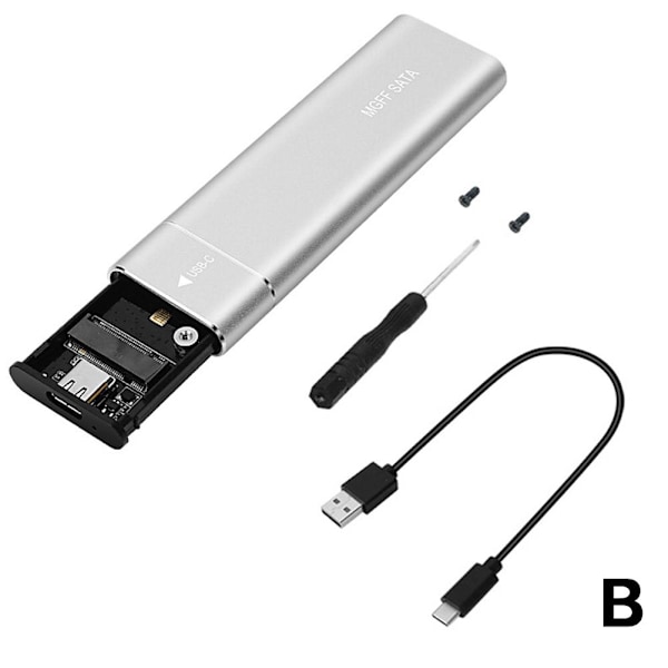 M.2 NVMe SSD-kapsling USB 3.1 Gen 2 till NVMe PCI-E M.2 Drive SSD Hårddisk Ny sliver NGFF