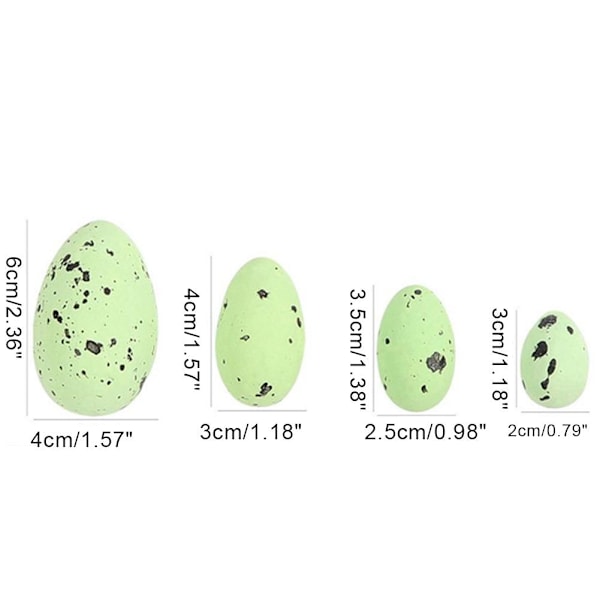 Påskägg Färgglada Skumpartiklar Prickiga Ägg Äggdekoration Duvägg Högtidsfågel U0l3 2*3cm 50pcs