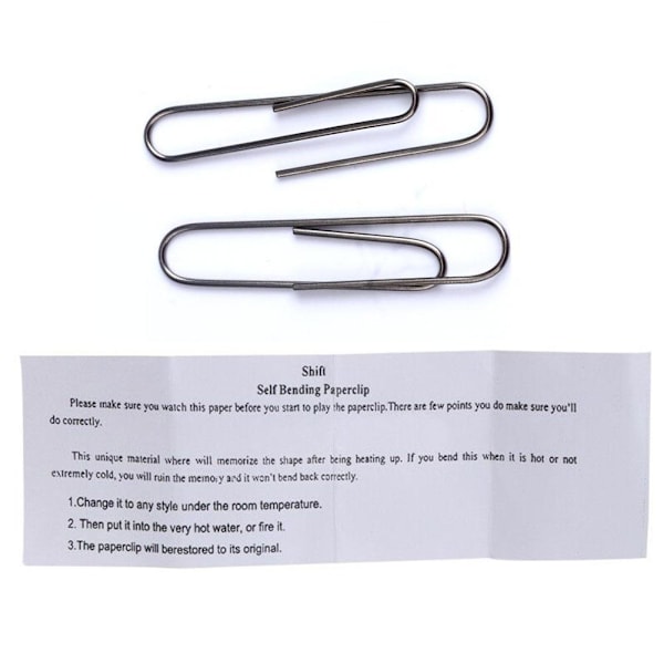 1X Självböjande Gem Nitinol Formminne Trick Gåvor E8G2 N4L5