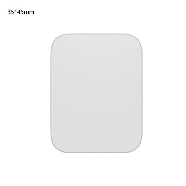 Metallplatta Disk För Magnet Järnplåt Klistermärke För Magnetisk Mobiltelefon Q4I6 silver 35*45mm
