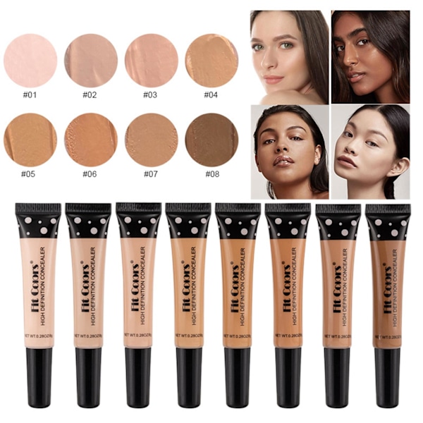 Concealer Foundation Matt Full Täckning Ljusare Makeup Långvarig 2024 04 8g