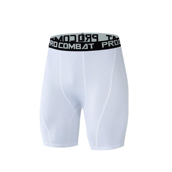 Kompressionsbyxor Sportshorts Elastiska män Snabbtorkande Breat green XXL