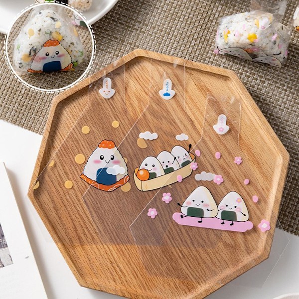 50 st Onigiri-omslag Triangel Onigiri-omslagspåsar Ris-påsar Boll 'AU.