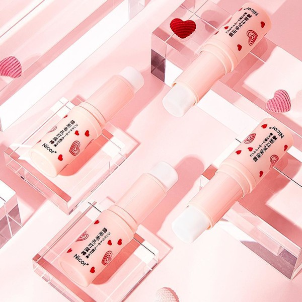 1/2x Magisk Pore Eraser Vattentät Ansiktsprimer Stick Primer Priming NICE O9D3 pinkA 8g 2pcs