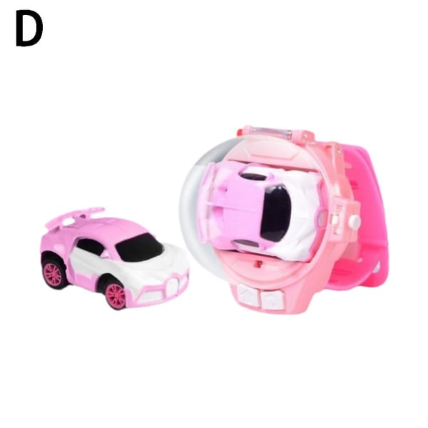 RC Racing Kids Mini Racing Car Fjärrkontroll Klockor Toy USB Ch pink one size