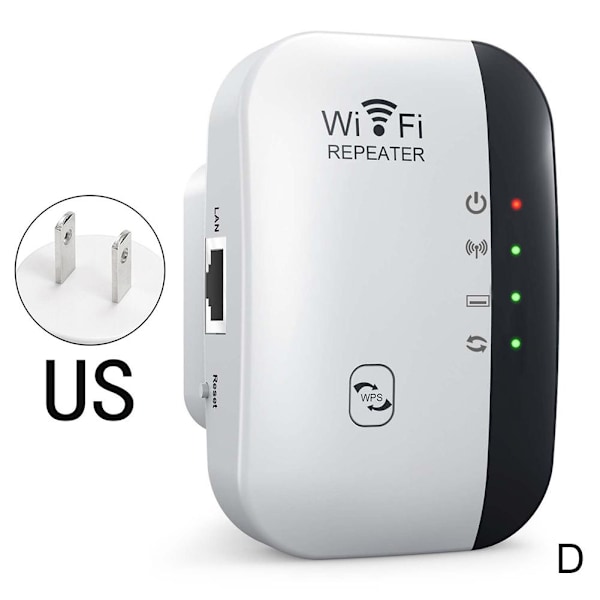2024 Nyaste WiFi-förlängare, Trådlös Repeater, WiFi-Repeater, WiFi-förlängare Signal Booster för Hemmet, Trådlös Repeater Långdistansförstärkare med  white US