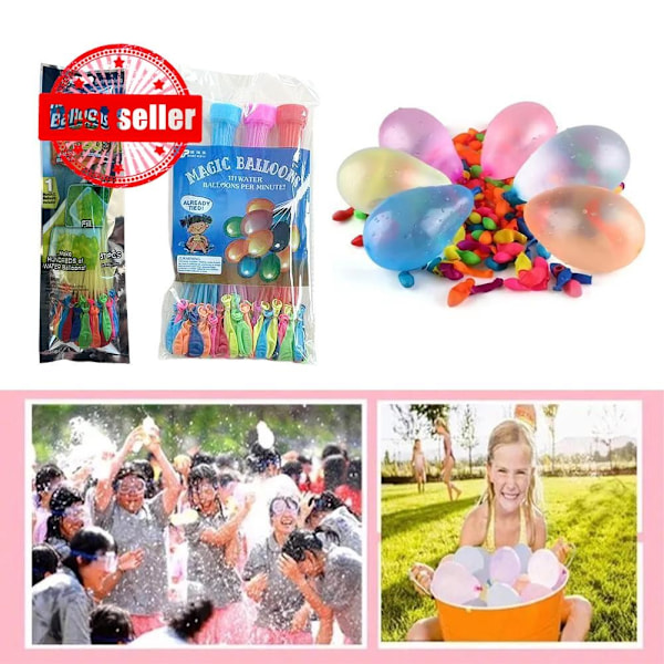 Påsfyllning Vattenballonger Rolig Sommar Utomhusleksak Ballongpaket Vattenballonger Bomber R2p1 111pcs one-size