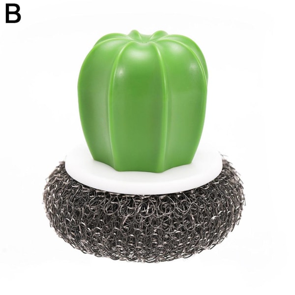 Grytborste Kaktusform Rengöringsborste Ball Köksmaterial Clea black onesize